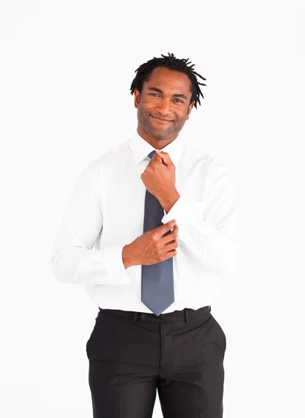 Portret van goed geklede zakenman — Stockfoto