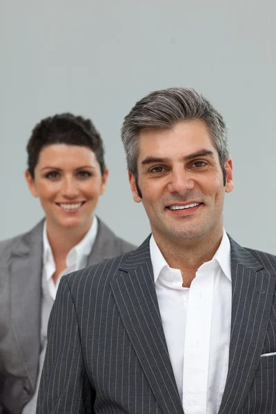 Business associates standing in a line — Stock Photo, Image