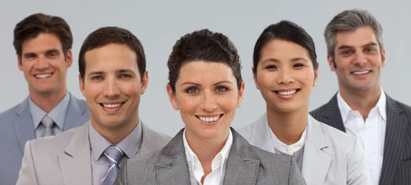Grupo empresarial mostrando diversidade de pé juntos — Fotografia de Stock