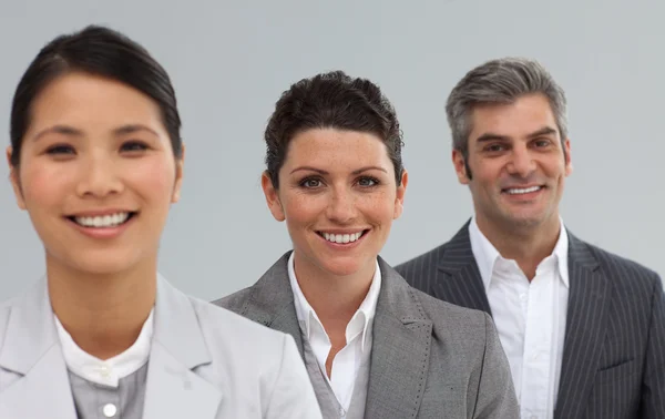 International Business team in a line — Stock Photo, Image