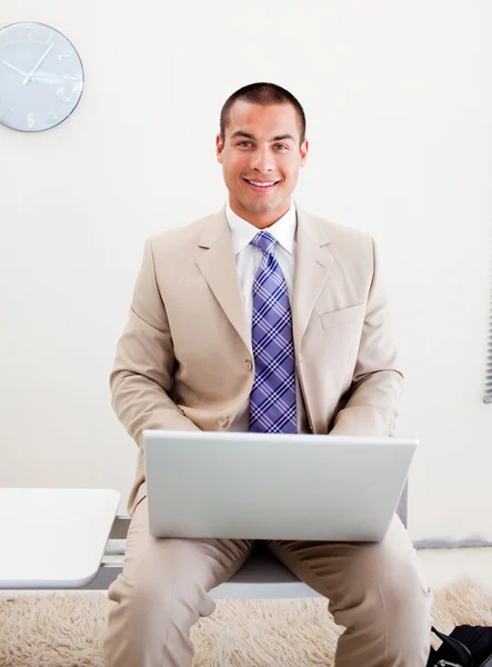 Young businessman waiting for an interview — Stock Photo, Image