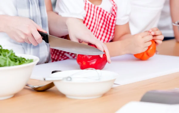 Close-up of preparing a meal — Stock Photo, Image