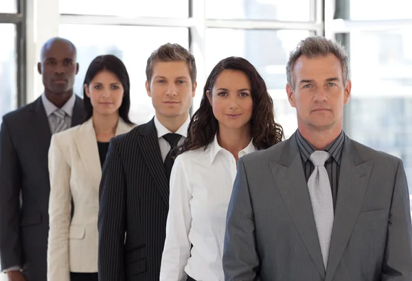 Young positive Business team looking at camera — Stock Photo, Image