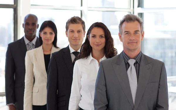 Male CEO Leading a team — Stock Photo, Image