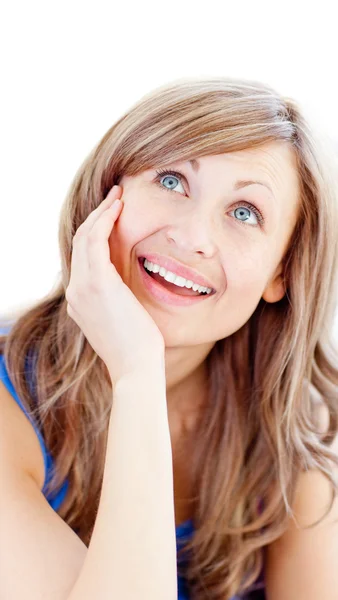 Portrait of a jolly woman — Stock Photo, Image