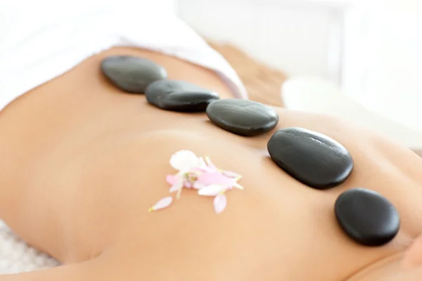 Close-up of a woman receiving a Spa treatment — Stock Photo, Image