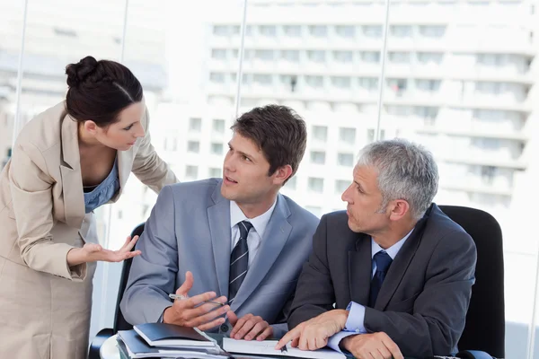 Professional business team working together — Stock Photo, Image
