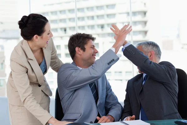 Successful business team working together — Stock Photo, Image