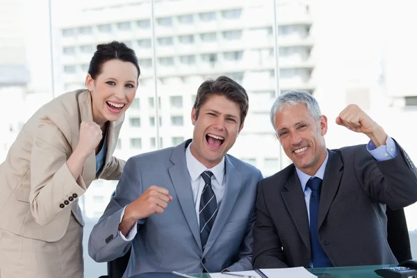 Successful business team working together — Stock Photo, Image