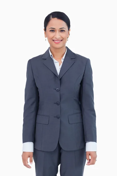 Lächelnde Geschäftsfrau — Stockfoto