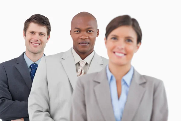 Young businesspeople standing together — Stock Photo, Image