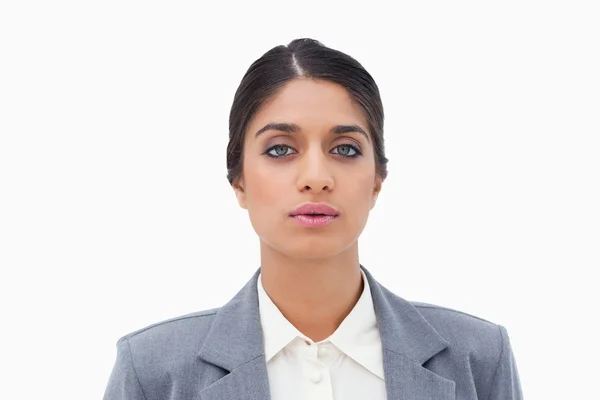 Tired looking businesswoman — Stock Photo, Image