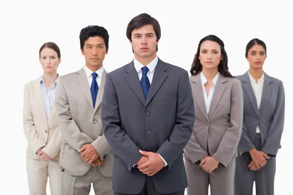 Confident businessteam standing — Stock Photo, Image