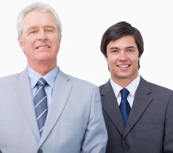 Young businessman with his mentor — Stock Photo, Image