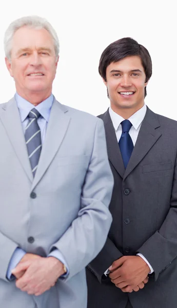 Young salesman with his mentor — Stock Photo, Image