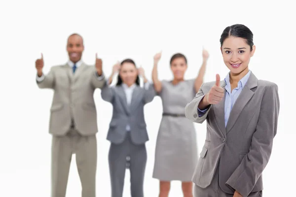 Approving business team — Stock Photo, Image