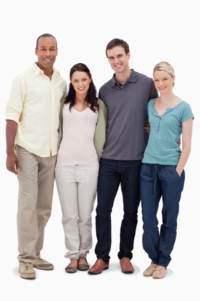 Two couples smiling — Stock Photo, Image