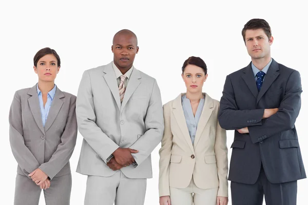 Four businesspeople standing together — Stock Photo, Image