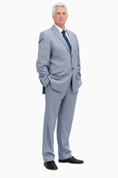 Egy öltönyös férfi portréja — Stock Fotó