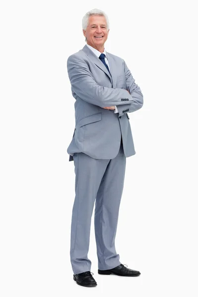Portrait of a smiling man in a suit — Stock Photo, Image