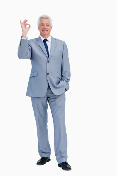 Portrait of a businessman praising — Stock Photo, Image
