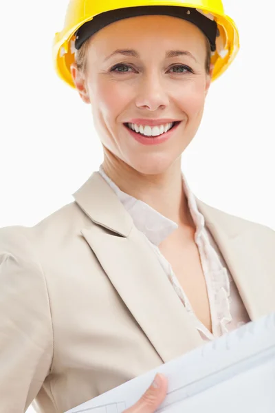 Portrait of a woman architect — Stock Photo, Image