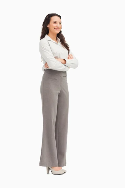 Employee standing with folded arms — Stock Photo, Image