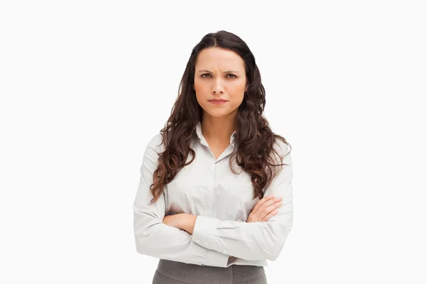 Portrait of a vexed employee — Stock Photo, Image