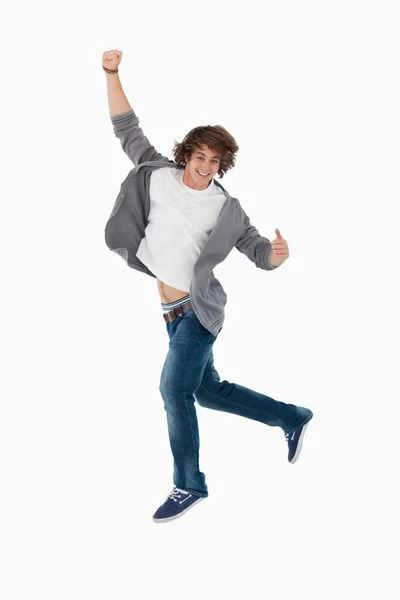 Estudiante masculino bailando —  Fotos de Stock