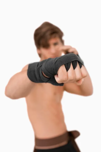 Кулак бойцов боевых искусств — стоковое фото
