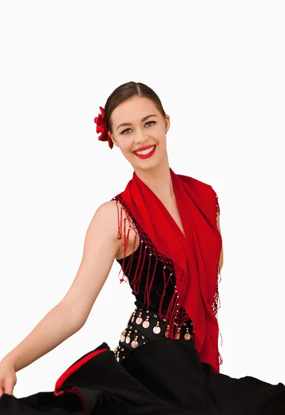 Smiling female dancer — Stock Photo, Image