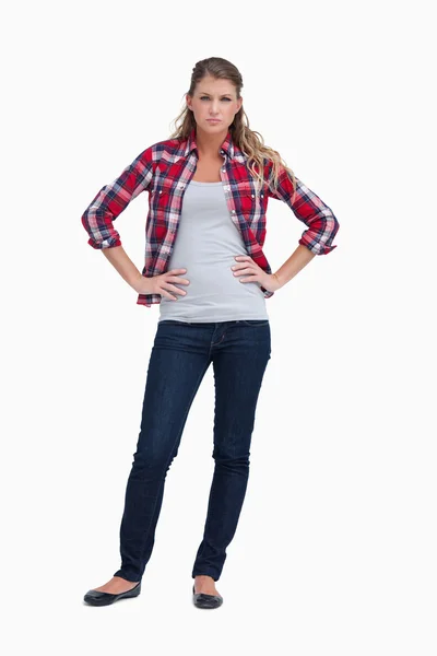 Portrait of a young woman posing — Stock Photo, Image