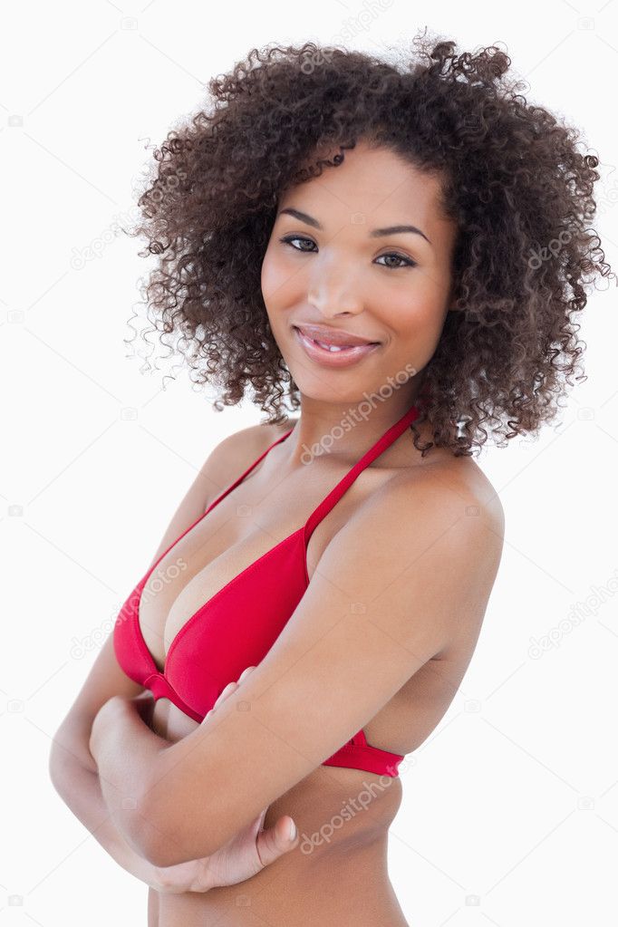 Side Pose Confident Woman Crossed Arms Stock Photo 255010996 | Shutterstock
