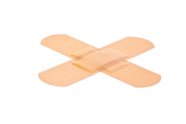 Cross-shaped band-aid clipart