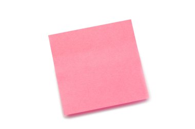 Pink post-it clipart