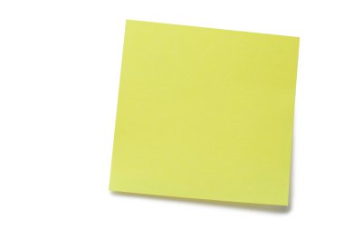 Yellow post-it clipart