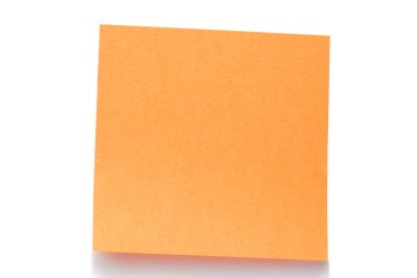 Orange post-it clipart