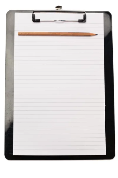 Pencil on the top of note pad — Stock Photo, Image