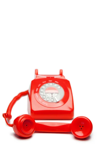 Moda czerwony telefon — Zdjęcie stockowe