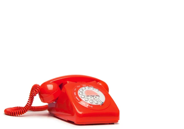 Módní červený telefon — Stock fotografie