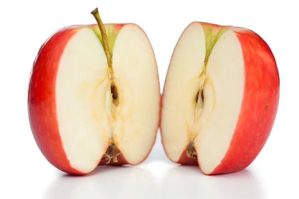 Gehalveerde apple — Stockfoto