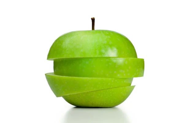 Μήλο κομμένο σε φέτες — Φωτογραφία Αρχείου