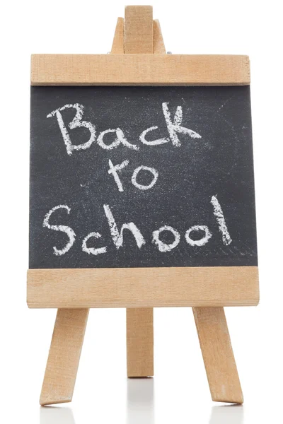 Chalkboard with the words back to school written on it — Stock Photo, Image