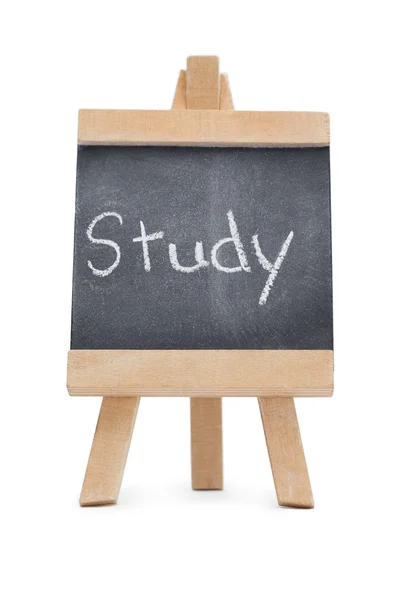 Chalkboard with the word study written on it — Stock Photo, Image