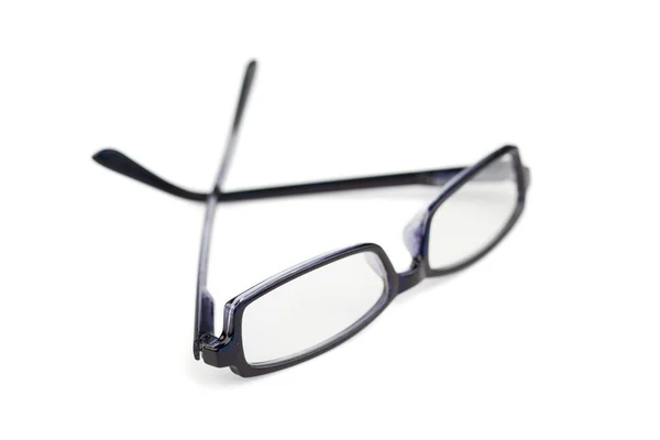 Pair of black glasses isolated — Stock Photo, Image