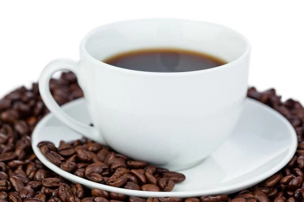 咖啡和咖啡豆 — 图库照片