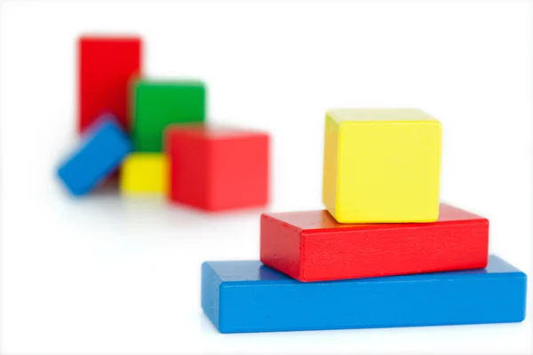 Children's wooden blocks — Stock fotografie
