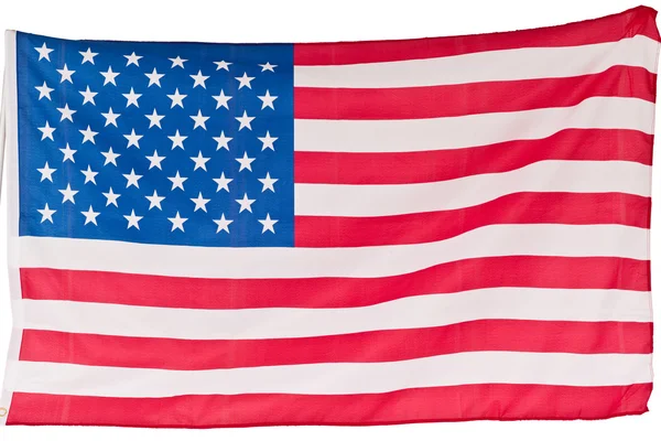 Rippled US flag — Stock Photo, Image
