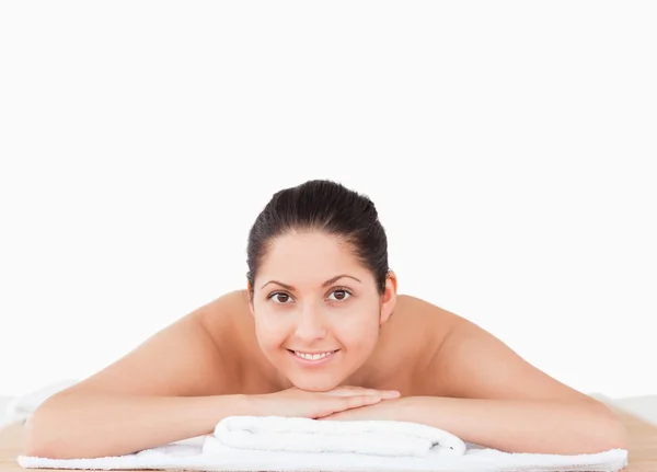 Young woman in a spa — Stock Photo, Image