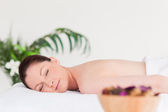 Young woman waiting for a massage — Stock Photo #10600955